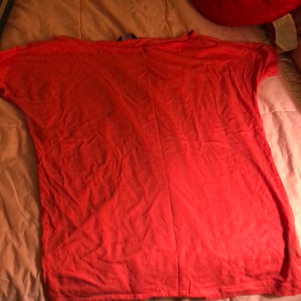 Peach long tee